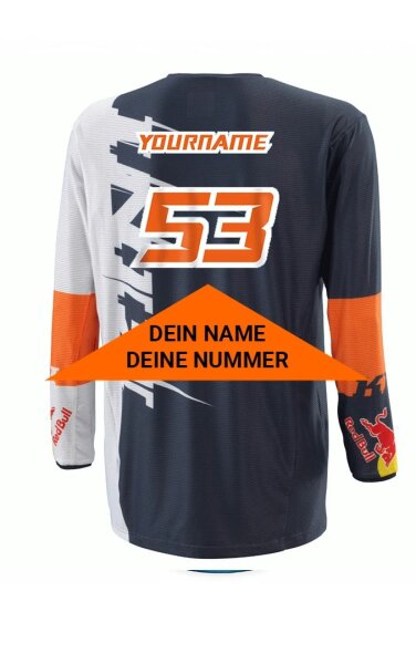 KINI Red Bull Competition Jersey V2.1 - Orange/White/Anthrazite