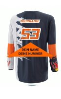 KINI Red Bull Competition Jersey V2.1 - Orange/White/Anthrazite