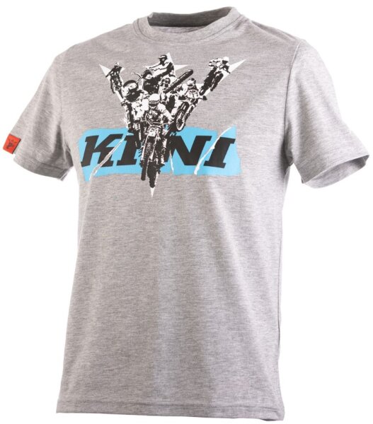 KINI Red Bull Punk Tee - Heather Grey/Blue -